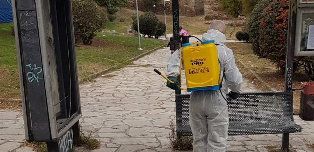 Εντατικές απολυμάνσεις στα όρια του δήμου Θεσσαλονίκης
