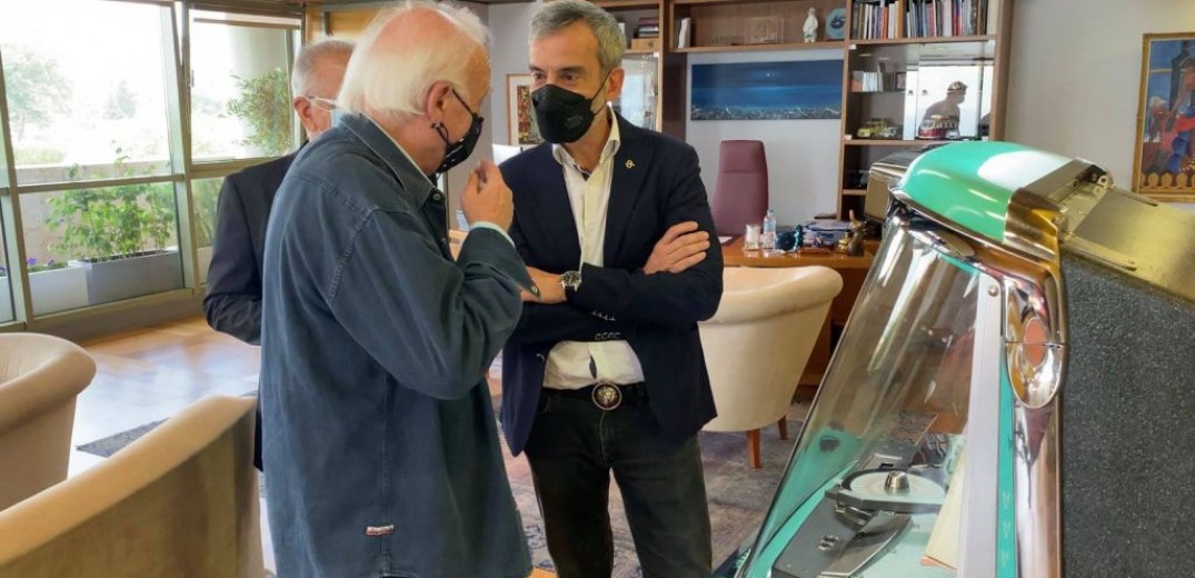 «Θρύλο» του ελληνικού πενταγράμμου υποδέχθηκε ο Κ. Ζέρβας (φωτο)