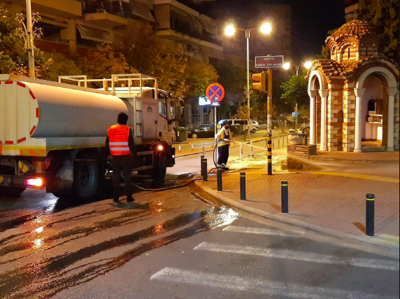 Θεσσαλονίκη: Επιχείρηση καθαριότητας στον άξονα της Ολυμπιάδος (φωτο)