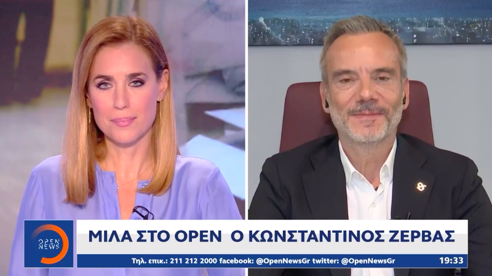 Συνέντευξη στο κεντρικό δελτίο ειδήσεων του OPEN