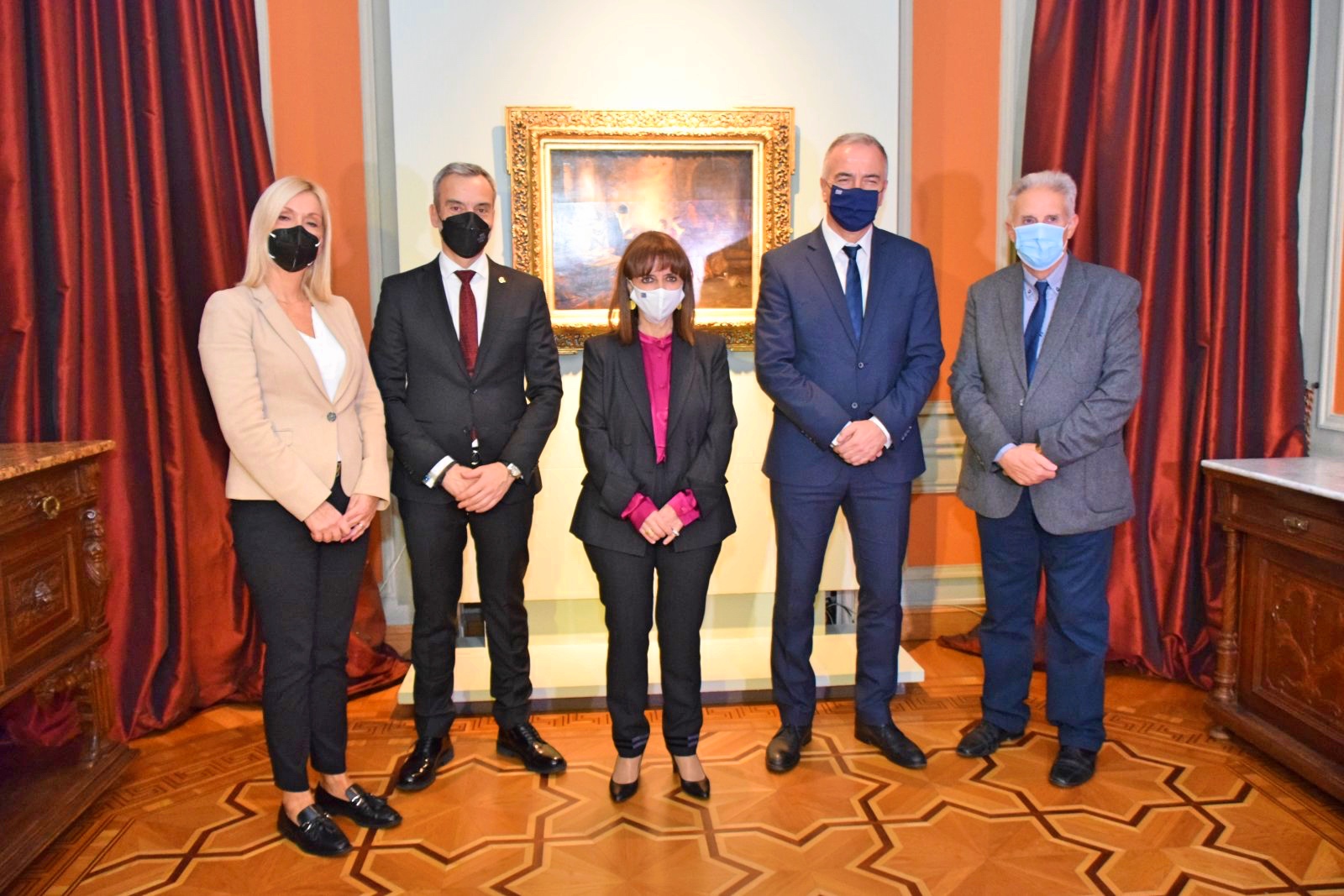 Η Πρόεδρος της Δημοκρατίας, παρουσία Ζέρβα και Καλαφάτη, στην επετειακή έκθεση “Νικόλαος Γύζης – 120 χρόνια από τον θάνατό του” 