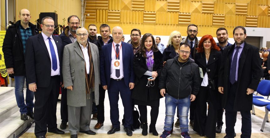 Η παράταξη «ΝΑΙ στη ΘΕΣΣΑΛΟΝΙΚΗ» στην τελετή αδελφοποίησης της Πανελλήνιας Ομοσπονδίας Ποντιακών Σωματείων με την Πανελλήνια Ομοσπονδία Πολιτιστικών Συλλόγων Βλάχων, στο Βελλίδειο Συνεδριακό Κέντρο