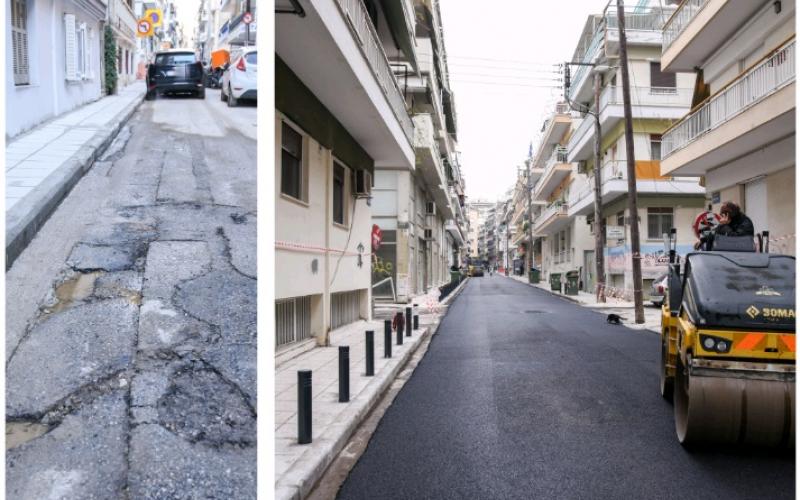 Θεσσαλονίκη: Νέα όψη στις οδούς Χατζηλαζάρου και Κομποθέκλας (ΦΩΤΟ)