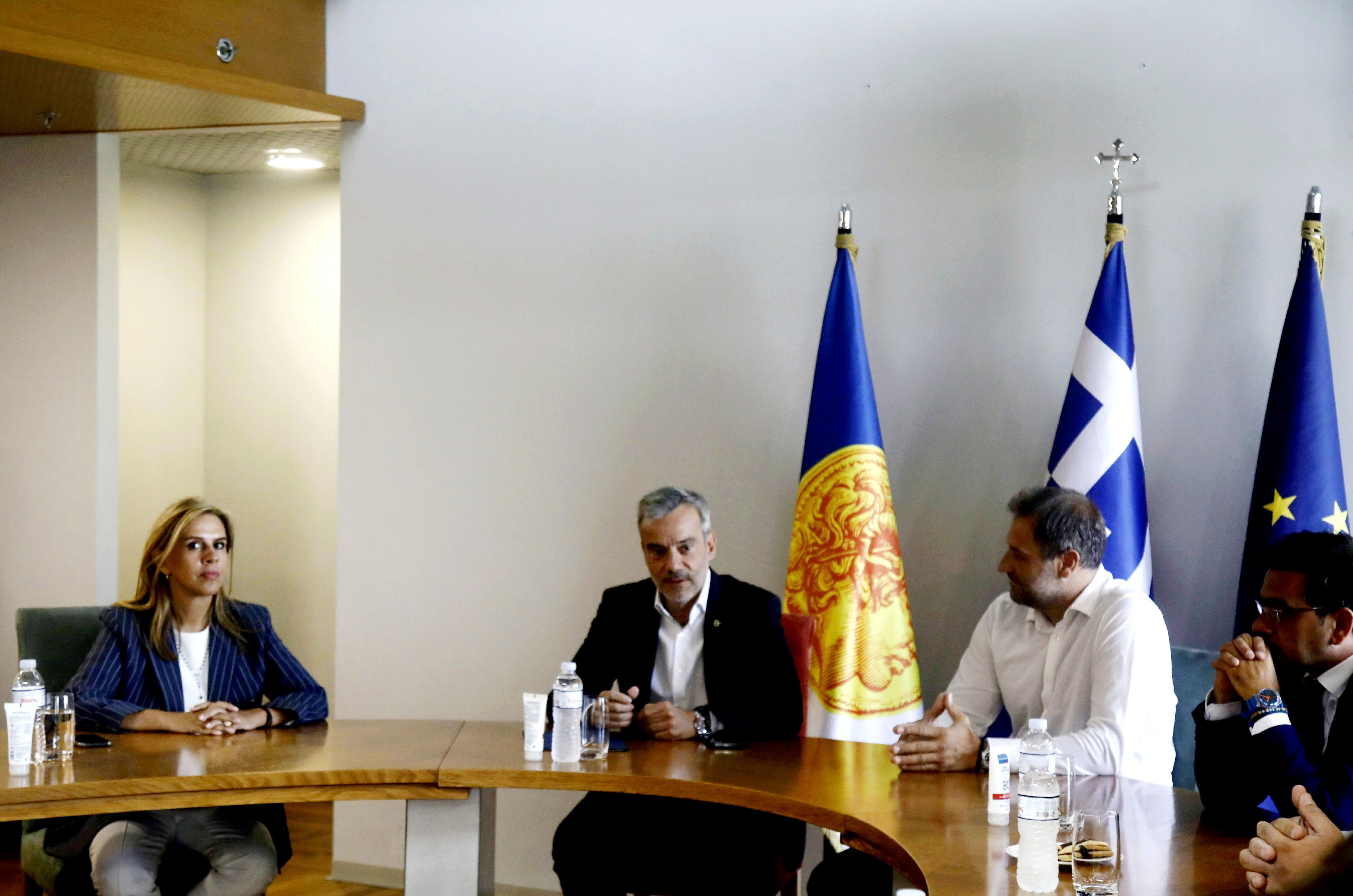 Συνάντηση του Δημάρχου Θεσσαλονίκης Κωνσταντίνου Ζέρβα με την Υφυπουργό Υγείας Ζωή Ράπτη και τον Γενικό Γραμματέα Κοινωνικής Αλληλεγγύης και Καταπολέμησης της Φτώχειας Γιώργο Σταμάτη