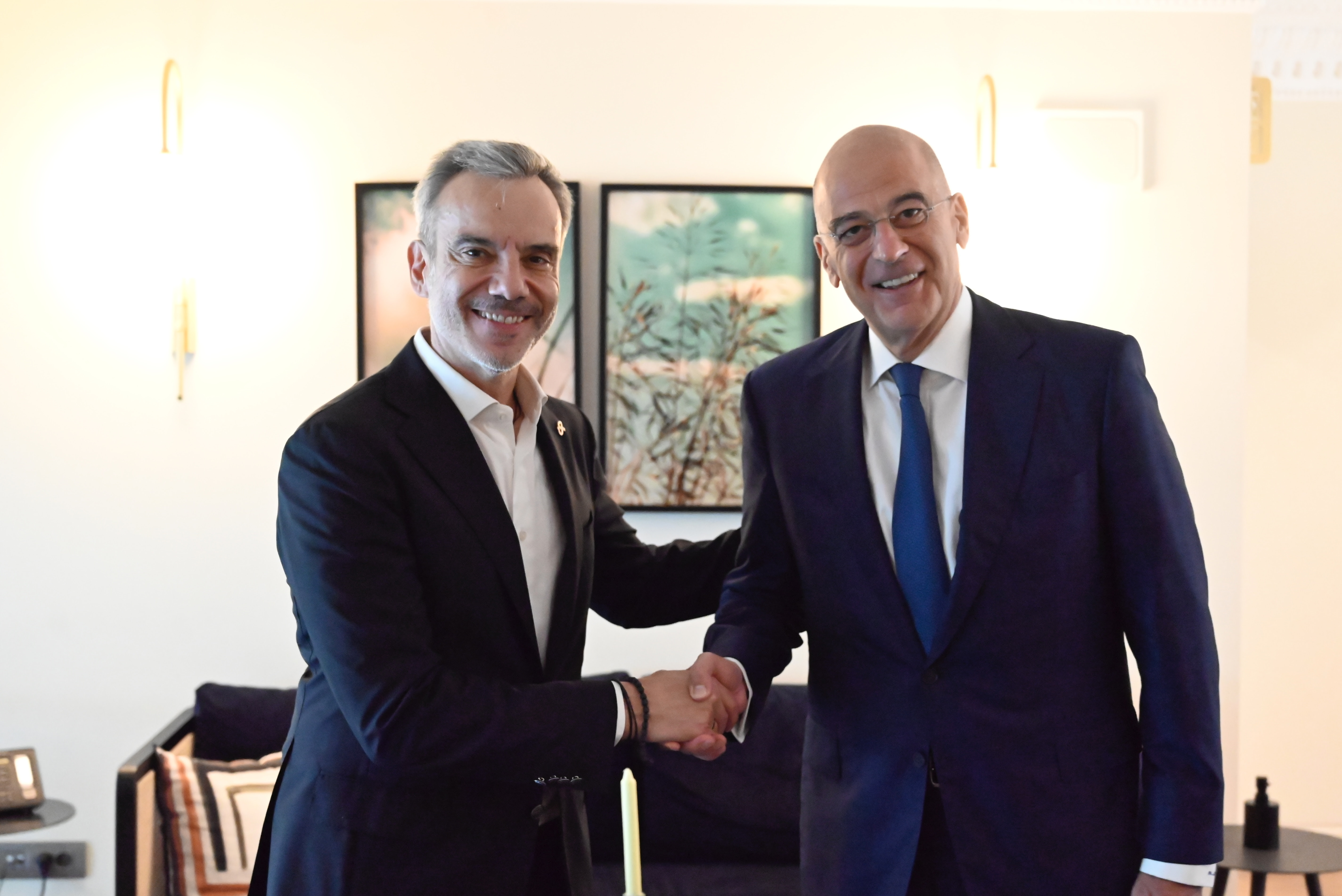 Συνάντηση του Δημάρχου Θεσσαλονίκης Κωνσταντίνου Ζέρβα με τον Υπουργό Εθνικής Άμυνας Νίκο Δένδια