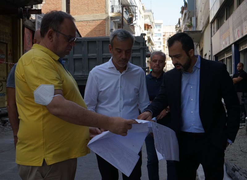 Επιθεώρηση Ζέρβα στα έργα ανάπλασης μεταξύ Λαγκαδά, Μοναστηρίου και Μιχαήλ Καλού: «Επενδύουμε στο δυτικό κομμάτι της πόλης»